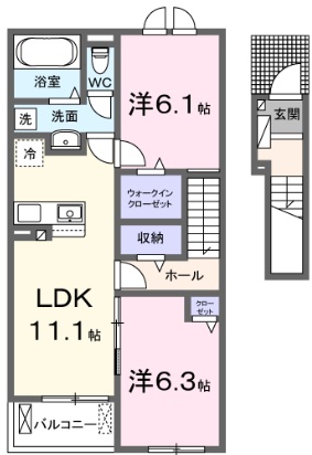 フェリーチェBの間取り