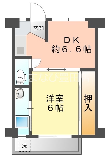 ビレッジハウス秋葉の間取り