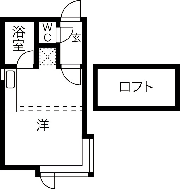 札幌市中央区南十条西のアパートの間取り