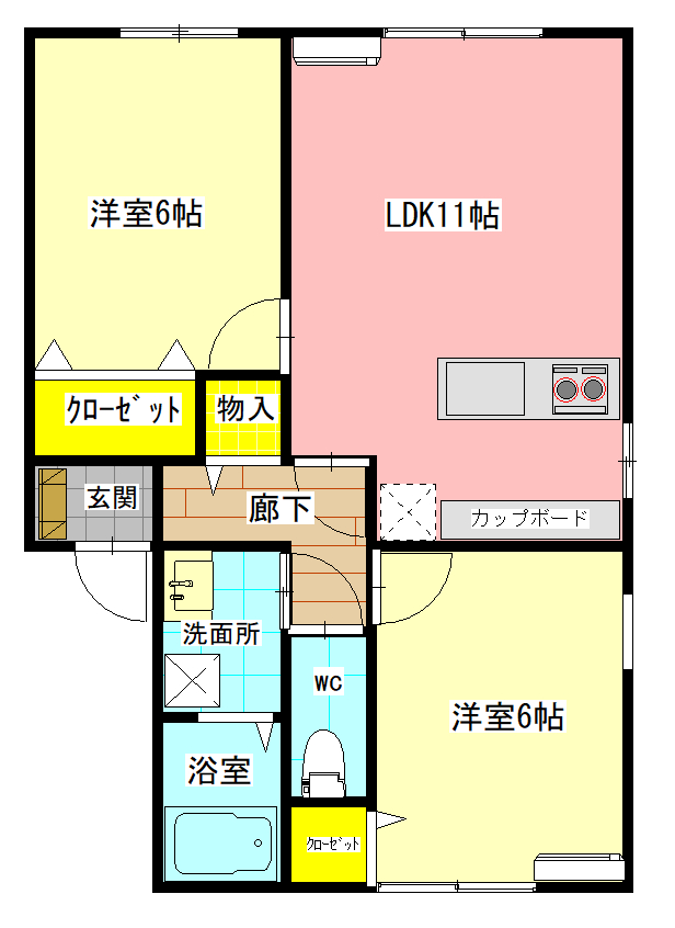 プラムコートの間取り