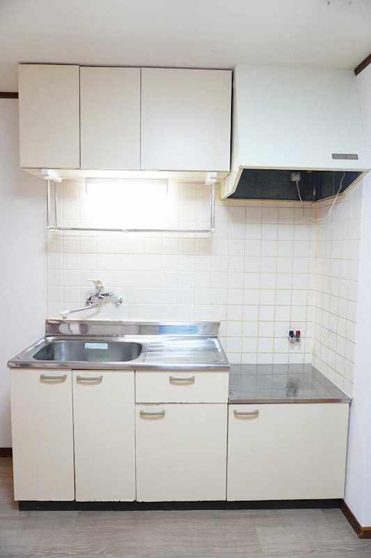 キッチン　ガスコンロ設置可能でお料理ラクラク