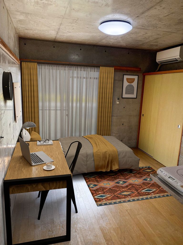 居室・リビング　バーチャルモデルルームのため家具・家電などはついておりませ…