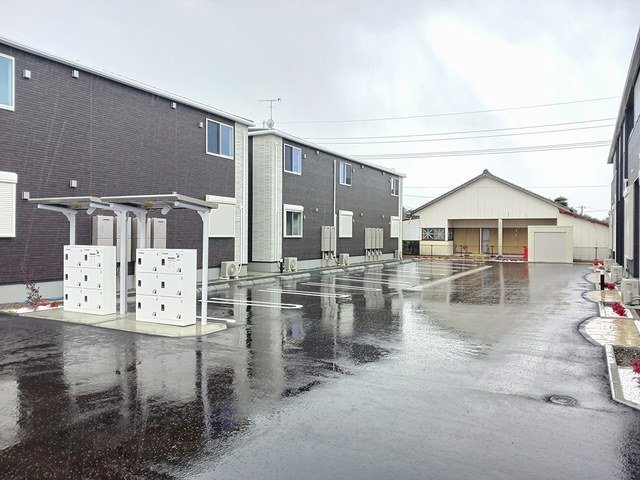 駐車場　【さくらヒルズ　Ａ】駐車場に車を止められます