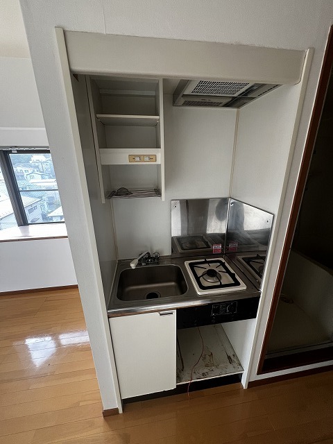 キッチン　１口ガスコンロ付き