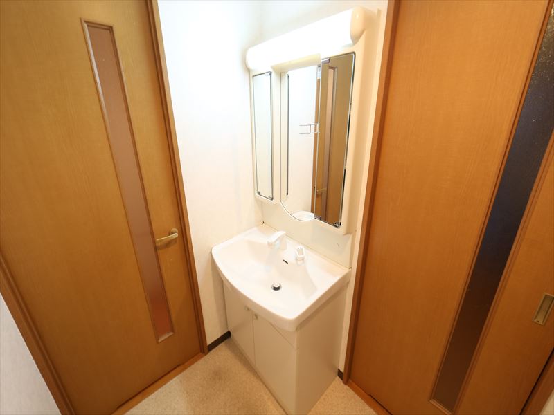 洗面設備　独立洗面台　シャンプードレッサー付き