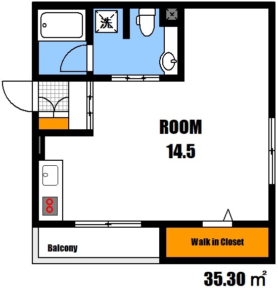 ストゥーディオ雅 A棟の間取り
