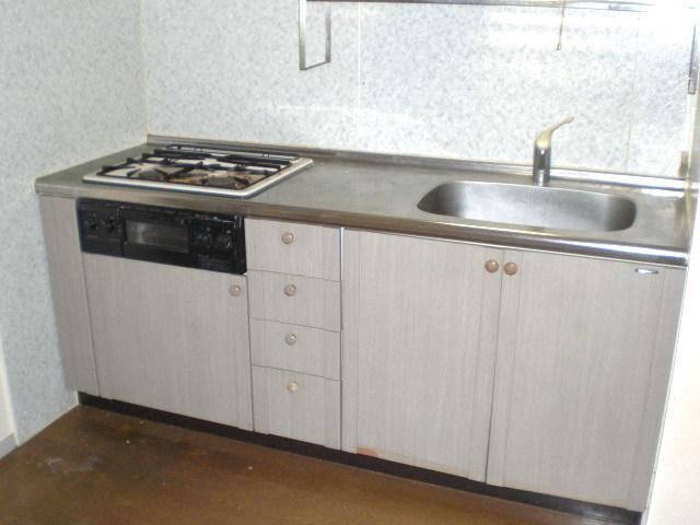 キッチン　★システムキッチン２口ガスコンロ★