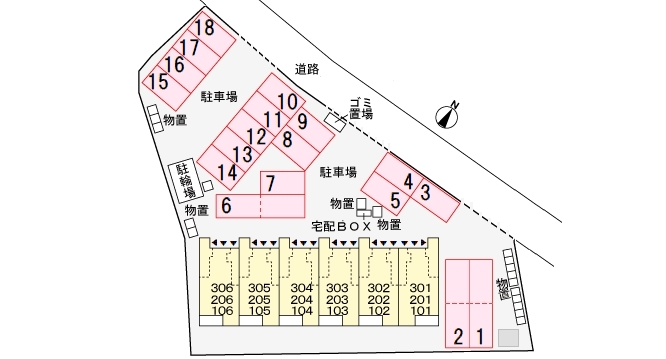 駐車場　配置図