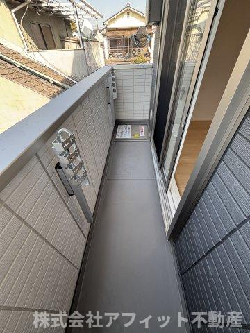 バルコニー　北向き