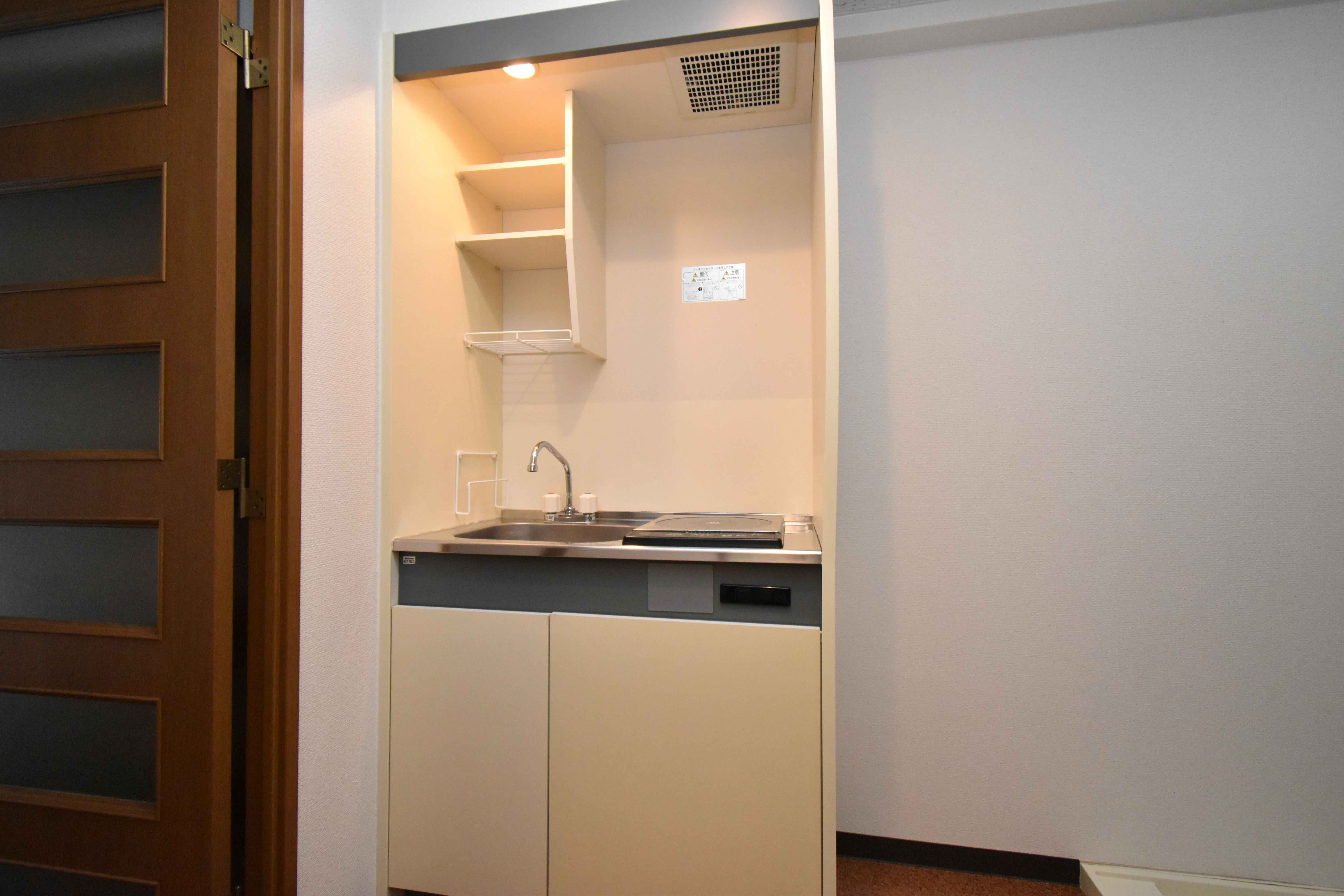 キッチン　1口コンロ付きのキッチン♪（同仕様写真）