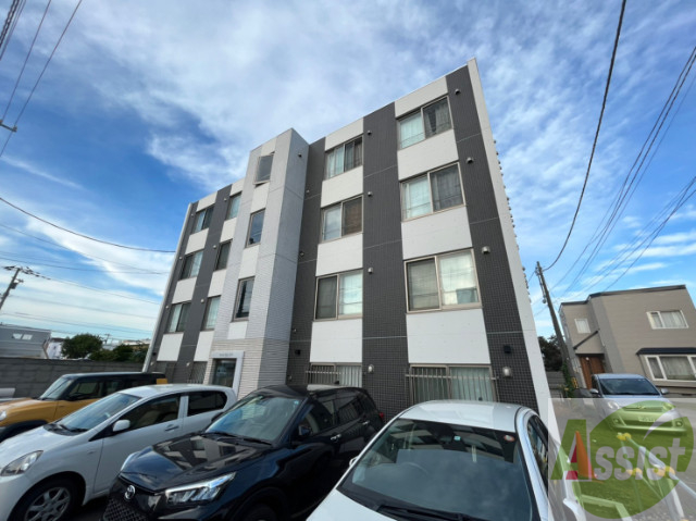 建物外観　札幌市東区北十九条東「Ｂｌｕｅｂｅｌｌ　Ｗｏｏｄ　Ｎ１９」