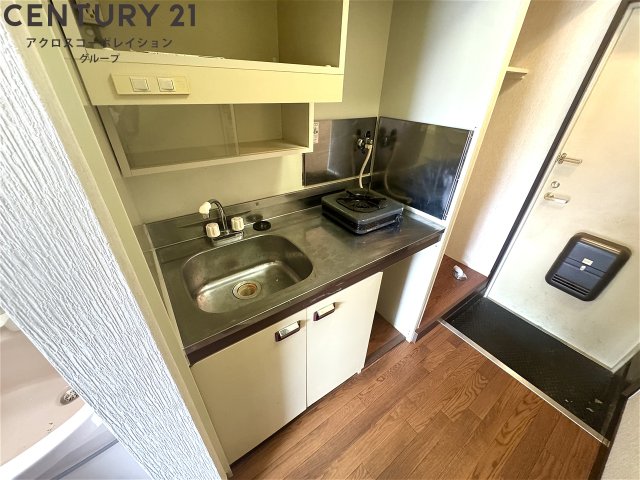 キッチン　ガスコンロ付きのキッチン！