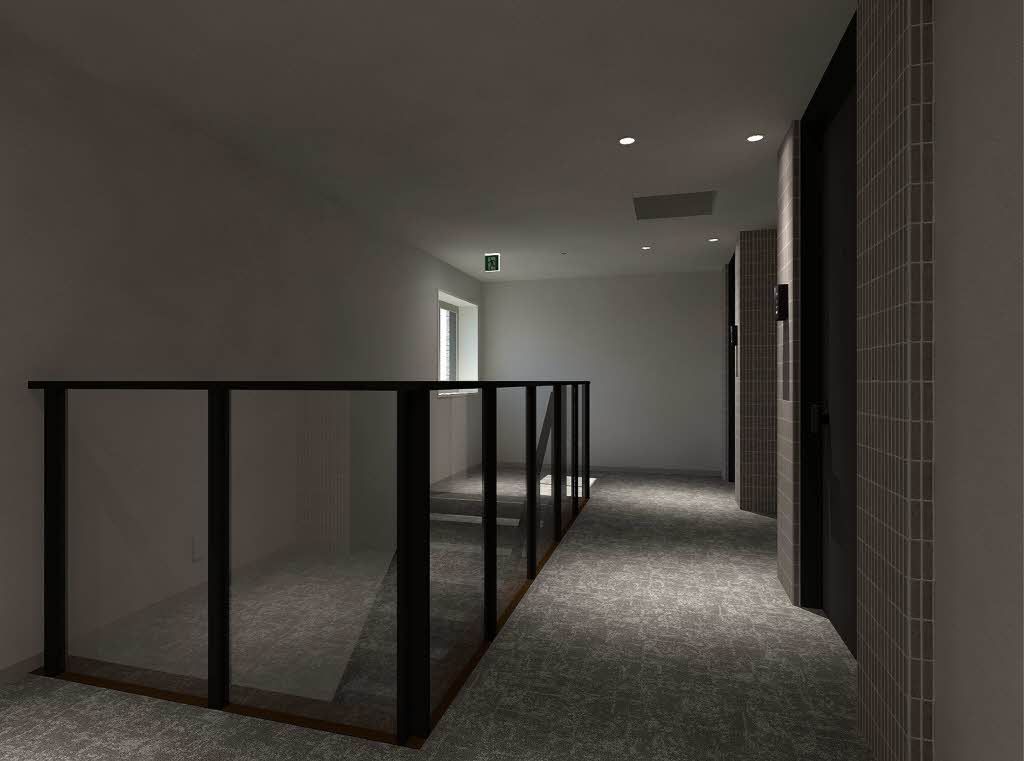 建物外観　完成予想図（共用部）