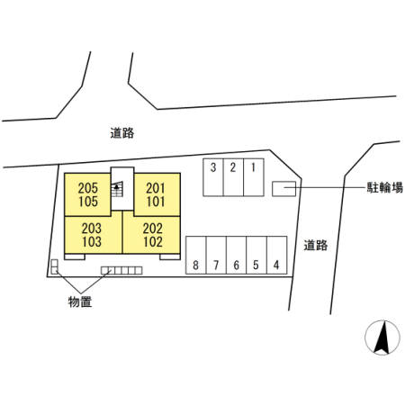 駐車場　配置図