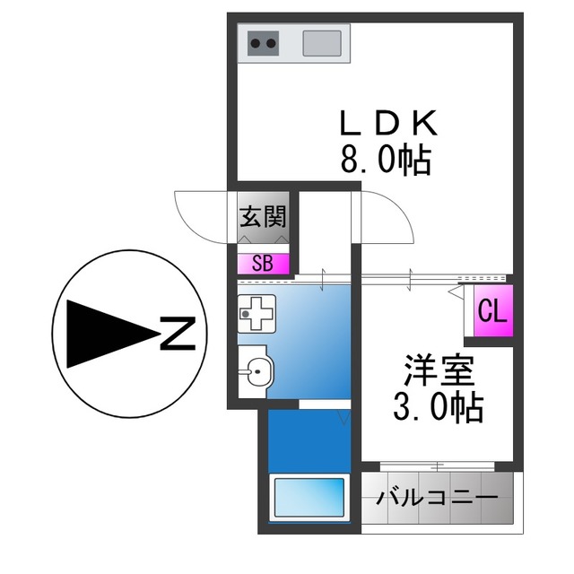 H-maison衣摺IVの間取り写真