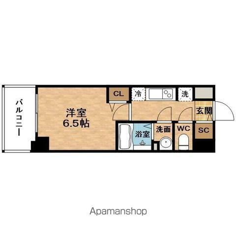 阪急京都線 大阪梅田駅 徒歩19分 9階建 築8年の間取り写真