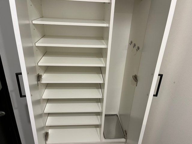 収納　たっぷりとした収納スペースです