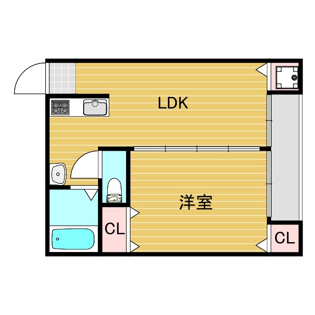 第2大栄マンションの間取り写真