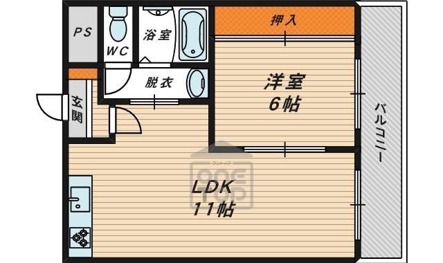 朝日プラザ大宝の間取り写真