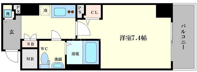 エスライズ西本町の間取り写真