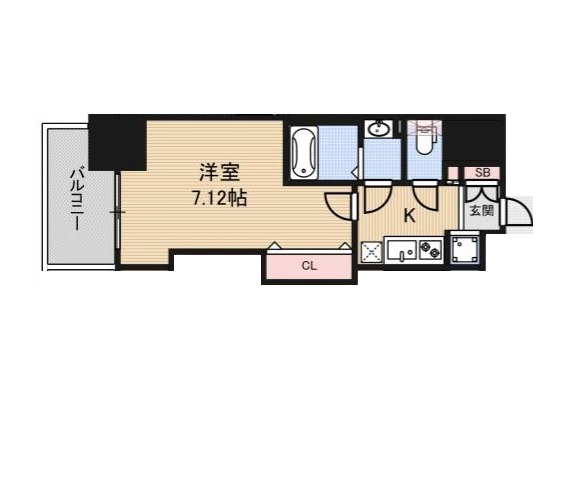 Luxe天神橋の間取り写真