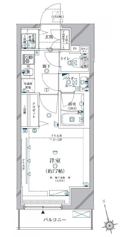 クレイシア三軒茶屋の間取り写真