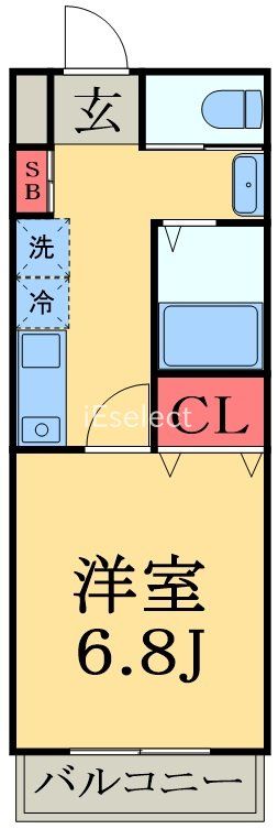 Jコーポ A棟の間取り写真