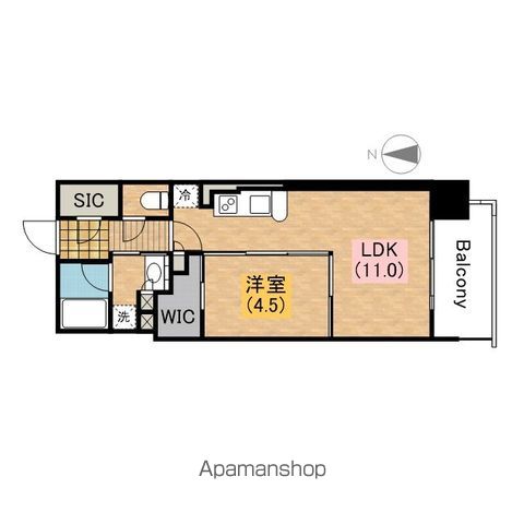 地下鉄長堀鶴見緑地線 松屋町駅 徒歩5分 14階建 築8年の間取り写真