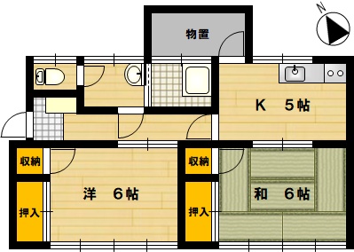 【野坂借家の間取り】