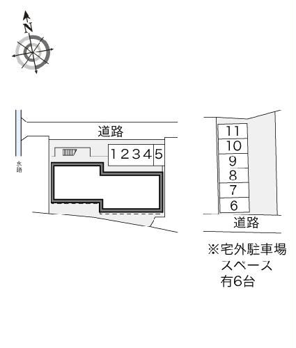 【レオパレスヒットの駐車場】