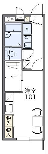 レオパレスヒットの間取り