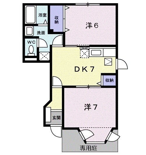 静岡県浜松市中央区葵西５（アパート）の賃貸物件の間取り