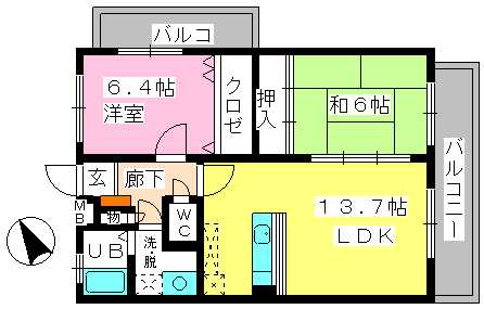 ルミエール・アーサの間取り