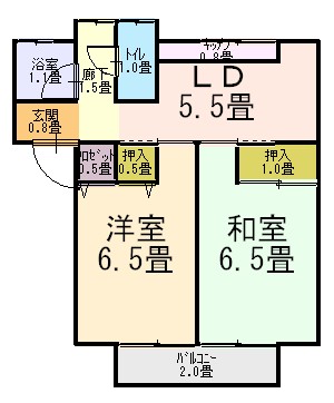 フレグランス宮内の間取り