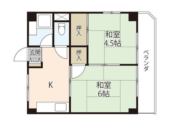 広島市佐伯区五日市中央のマンションの間取り