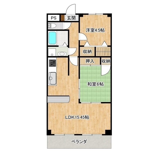 エテルノ東恋路の間取り