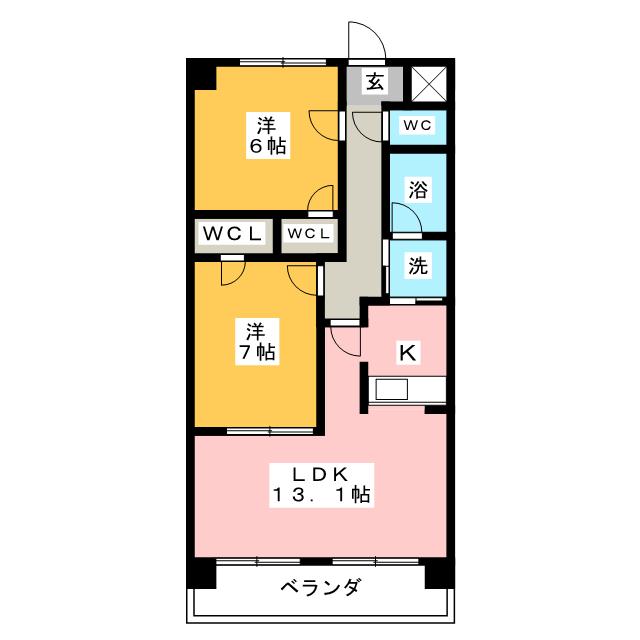 サンライズ新舞子の間取り