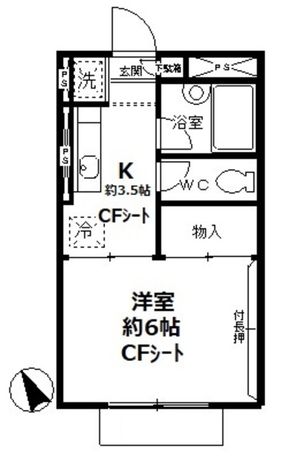 ドミール北初富の間取り