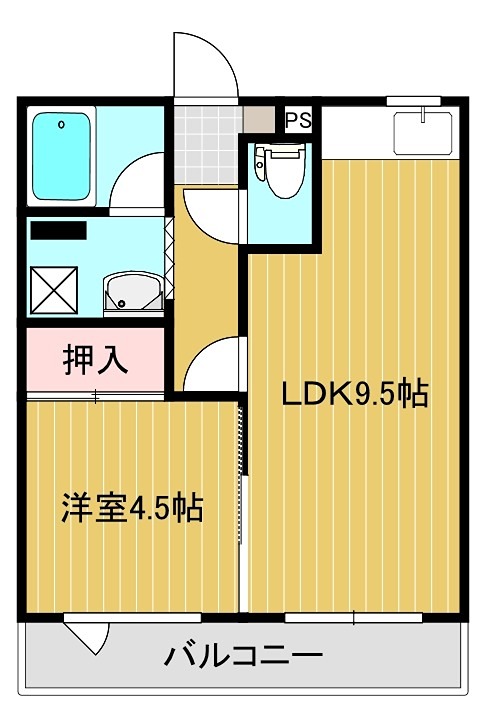 ほのぼのハイツ２の間取り