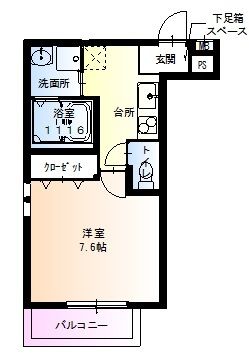 フジパレス瑞光駅南の間取り