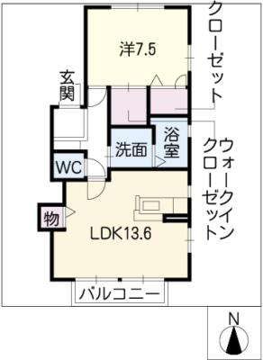 グリーンフィールドＡの間取り