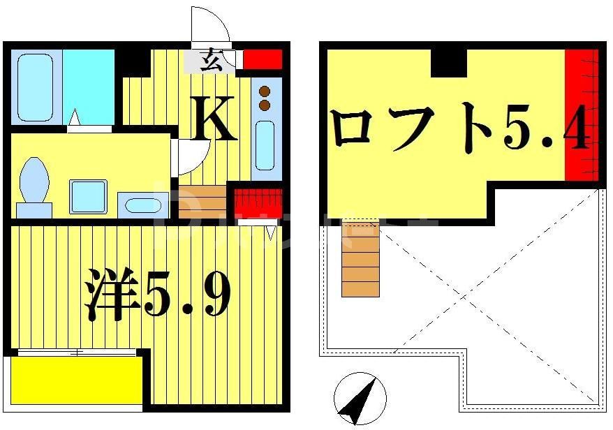 KAHALE松戸Bの間取り