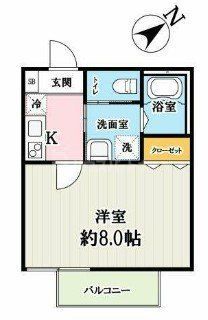 さいたま市西区大字西遊馬のアパートの間取り