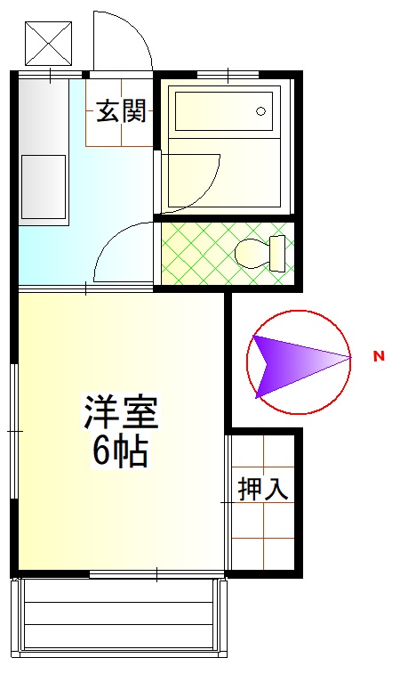 コーポ司第三の間取り