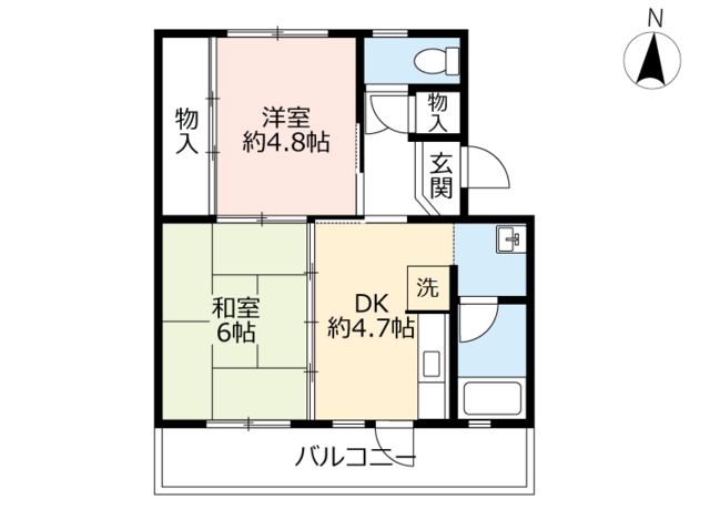 ＵＲ新多聞の間取り