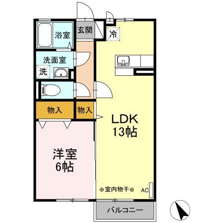 リビングタウン中島　Ａの間取り