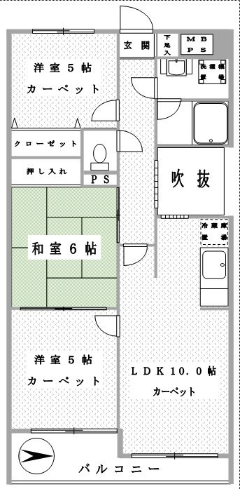 ライオンズマンション西所沢の間取り