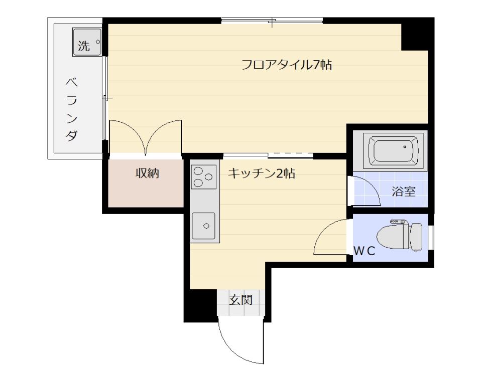 マノア草牟田の間取り