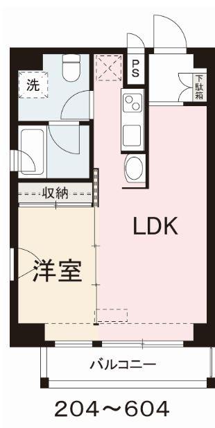 高松市錦町のマンションの間取り