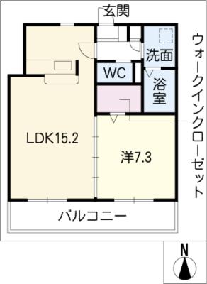 メゾン　ド　ルミエールＮ棟の間取り